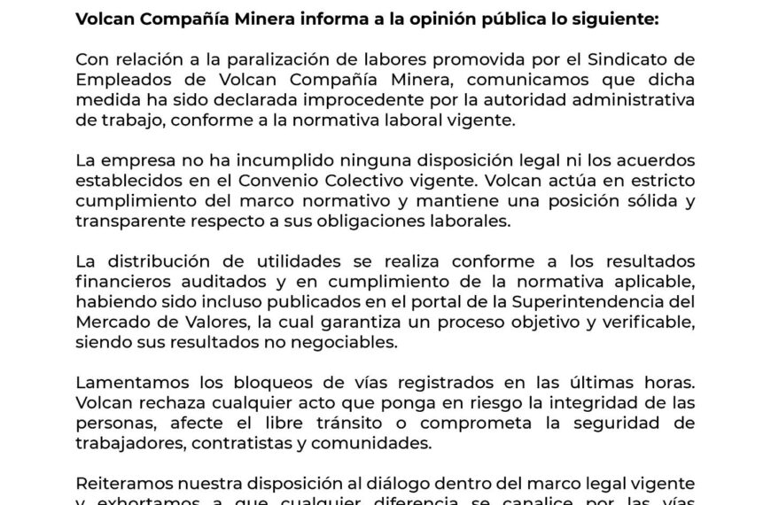Urgente: Comunicado