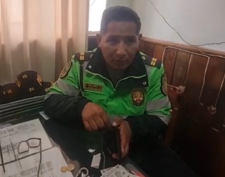 Dictan prisión preventiva contra policía que ocultó «coima» en tacho de basura